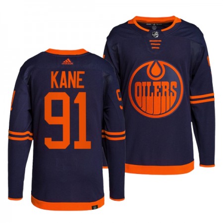 Miehille NHL Edmonton Oilers Pelipaita Evander Kane 91 Adidas Kolmas Navy Authentic